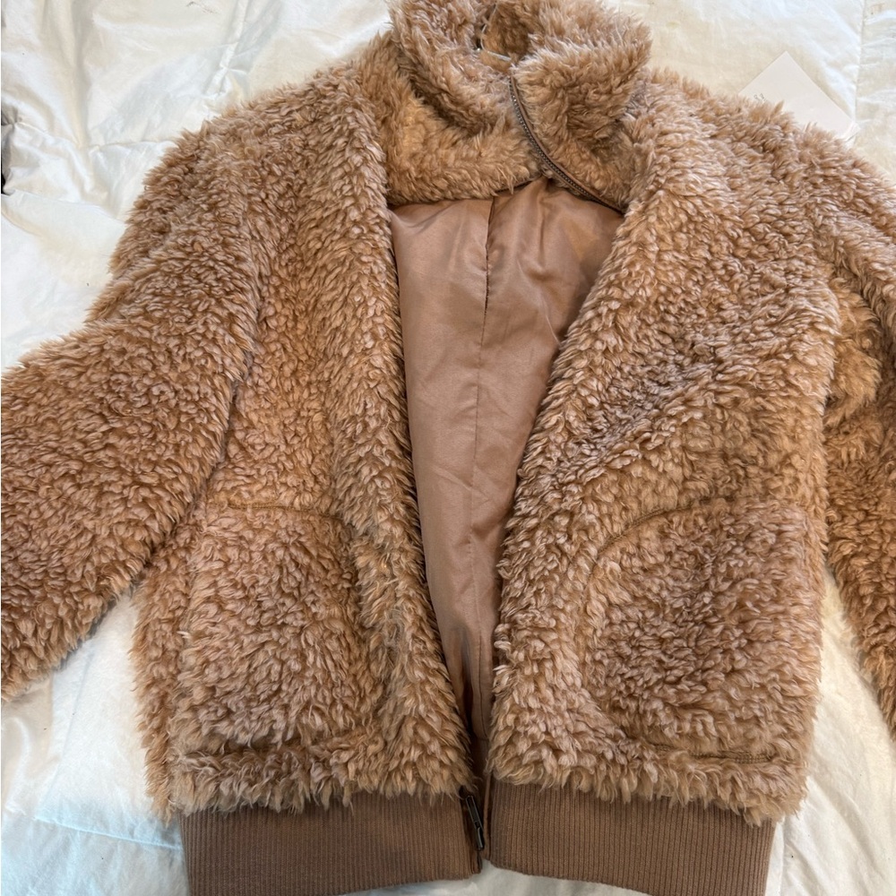 Cozy Tan Faux Fur Jacket BB Dakota